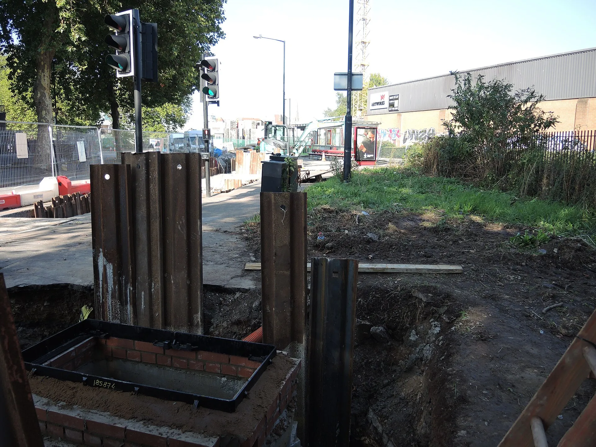 A new manhole on Dalby Avenue